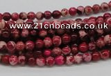 CDI01 16 inches 4mm round dyed imperial jasper beads wholesale