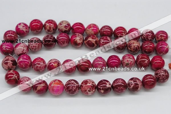 CDI05 16 inches 18mm round dyed imperial jasper beads wholesale