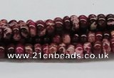 CDI06 16 inches 4*8mm rondelle dyed imperial jasper beads wholesale