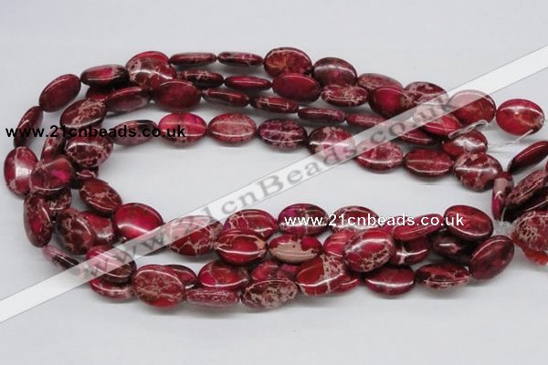 CDI15 16 inches 15*20mm oval dyed imperial jasper beads wholesale