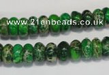 CDI161 15.5 inches 6*10mm rondelle dyed imperial jasper beads