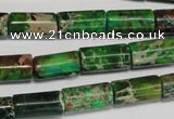 CDI167 15.5 inches 8*16mm tube dyed imperial jasper beads