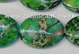 CDI186 15.5 inches 22*30mm oval dyed imperial jasper beads