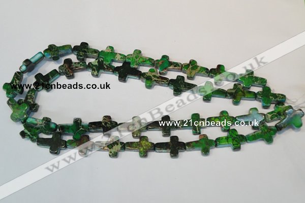 CDI209 15.5 inches 15*20mm cross dyed imperial jasper beads