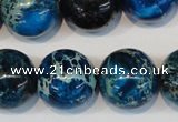 CDI222 15.5 inches 20mm round dyed imperial jasper beads