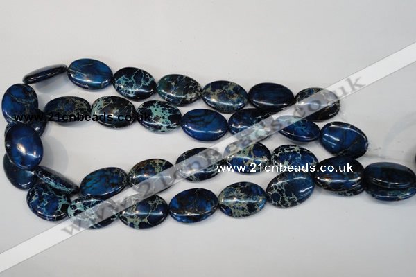 CDI236 15.5 inches 18*25mm oval dyed imperial jasper beads