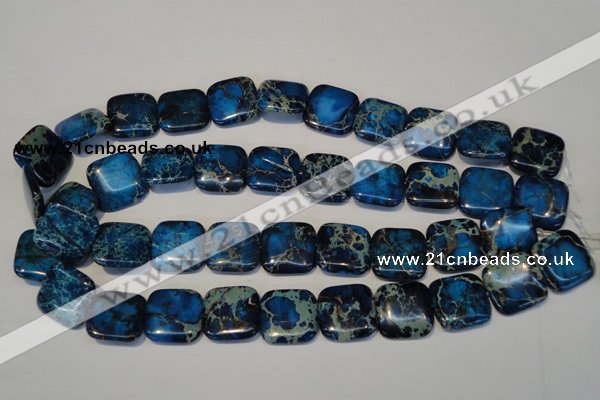 CDI241 15.5 inches 20*20mm square dyed imperial jasper beads