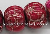 CDI25 16 inches 26*35mm pumpkin dyed imperial jasper beads