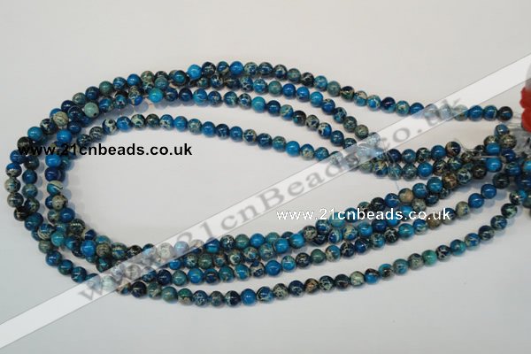 CDI265 15.5 inches 6mm round dyed imperial jasper beads