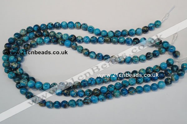 CDI266 15.5 inches 8mm round dyed imperial jasper beads