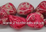 CDI27 16 inches 20*25mm nuggets dyed imperial jasper beads wholesale