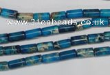 CDI278 15.5 inches 4*8mm tube dyed imperial jasper beads