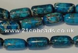 CDI285 15.5 inches 8*16mm column dyed imperial jasper beads