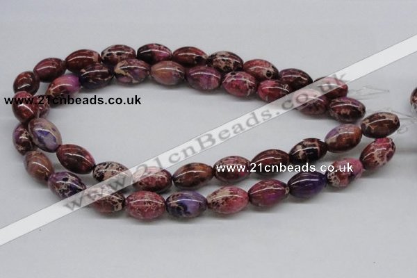 CDI32 16 inches 13*18mm rice dyed imperial jasper beads wholesale