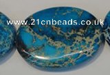 CDI320 15.5 inches 35*45mm oval dyed imperial jasper beads