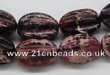 CDI36 16 inches 15*20mm star fruit shaped dyed imperial jasper beads