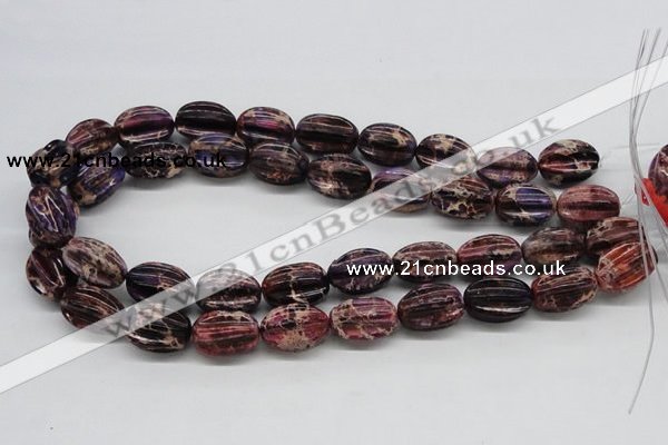 CDI36 16 inches 15*20mm star fruit shaped dyed imperial jasper beads