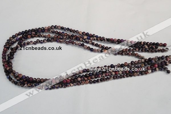 CDI360 15.5 inches 4mm round dyed imperial jasper beads