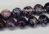 CDI364 15.5 inches 12mm round dyed imperial jasper beads