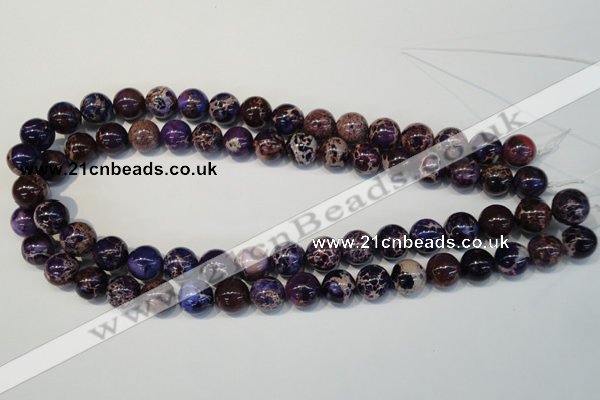 CDI364 15.5 inches 12mm round dyed imperial jasper beads