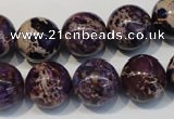 CDI365 15.5 inches 14mm round dyed imperial jasper beads