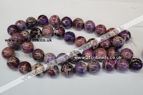 CDI368 15.5 inches 20mm round dyed imperial jasper beads