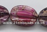 CDI37 16 inches 25*33mm star fruit shaped dyed imperial jasper beads