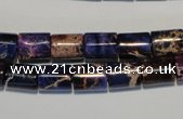 CDI380 15.5 inches 8*10mm tube dyed imperial jasper beads