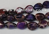 CDI389 15.5 inches 10*12mm nugget dyed imperial jasper beads