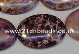 CDI422 15.5 inches 25*35mm oval dyed imperial jasper beads