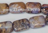 CDI437 15.5 inches 13*18mm rectangle dyed imperial jasper beads