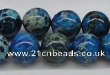 CDI46 16 inches 14mm round dyed imperial jasper beads wholesale