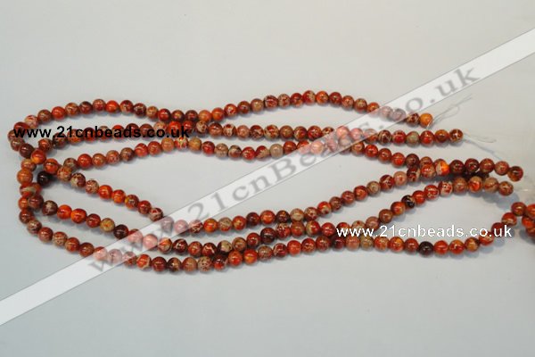 CDI491 15.5 inches 6mm round dyed imperial jasper beads