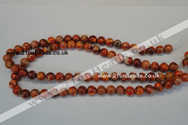 CDI493 15.5 inches 10mm round dyed imperial jasper beads