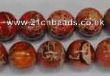 CDI495 15.5 inches 14mm round dyed imperial jasper beads