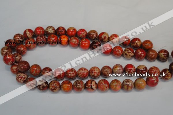 CDI495 15.5 inches 14mm round dyed imperial jasper beads