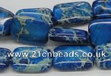 CDI55 16 inches 13*18mm rectangle dyed imperial jasper beads wholesale