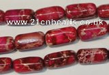 CDI598 15.5 inches 8*16mm column dyed imperial jasper beads