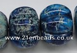 CDI60 16 inches 26*35mm pumpkin dyed imperial jasper beads