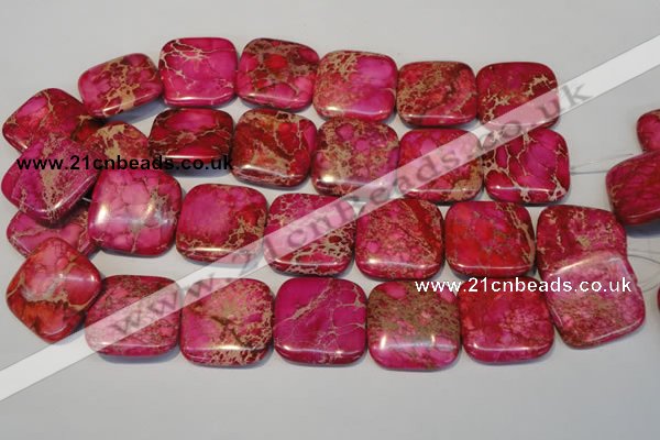 CDI627 15.5 inches 30*30mm square dyed imperial jasper beads