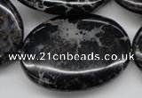 CDI680 15.5 inches 30*40mm oval dyed imperial jasper beads