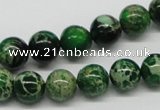 CDI69 16 inches 10mm round dyed imperial jasper beads wholesale