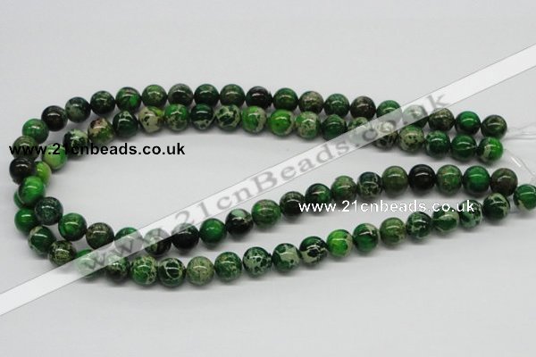 CDI69 16 inches 10mm round dyed imperial jasper beads wholesale