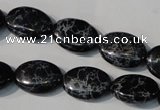 CDI691 15.5 inches 13*18mm oval dyed imperial jasper beads