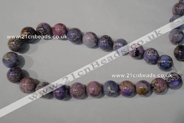 CDI698 15.5 inches 18mm round dyed imperial jasper beads