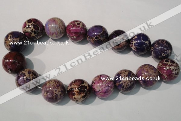 CDI699 15.5 inches 24mm round dyed imperial jasper beads