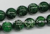 CDI70 16 inches 12mm round dyed imperial jasper beads wholesale