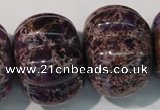 CDI702 15.5 inches 26*32mm pumpkin dyed imperial jasper beads