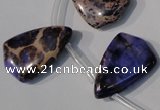 CDI724 Top-drilled 16*24mm flat teardrop dyed imperial jasper beads