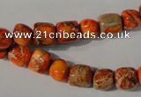 CDI732 15.5 inches 6*7mm – 8*9mm nuggets dyed imperial jasper beads